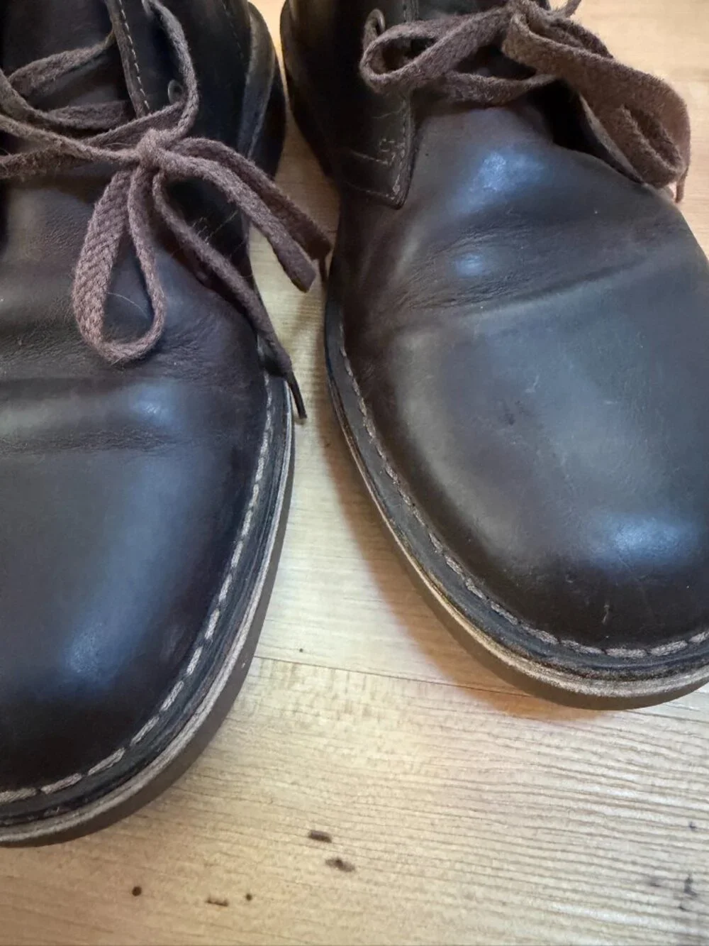 COLLECTION BY CLARKS Mens Brown Desert Round Toe Leather Chukka Boots 10M 43